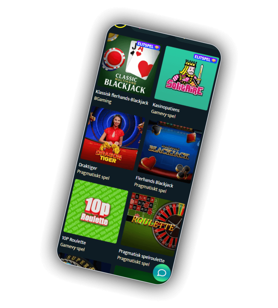 SlotSpice Casinos spelbibliotek och spellista
